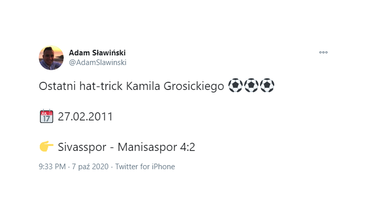 Ostatni HAT-TRICK przed meczem z Finlandią w wykonaniu Grosickiego